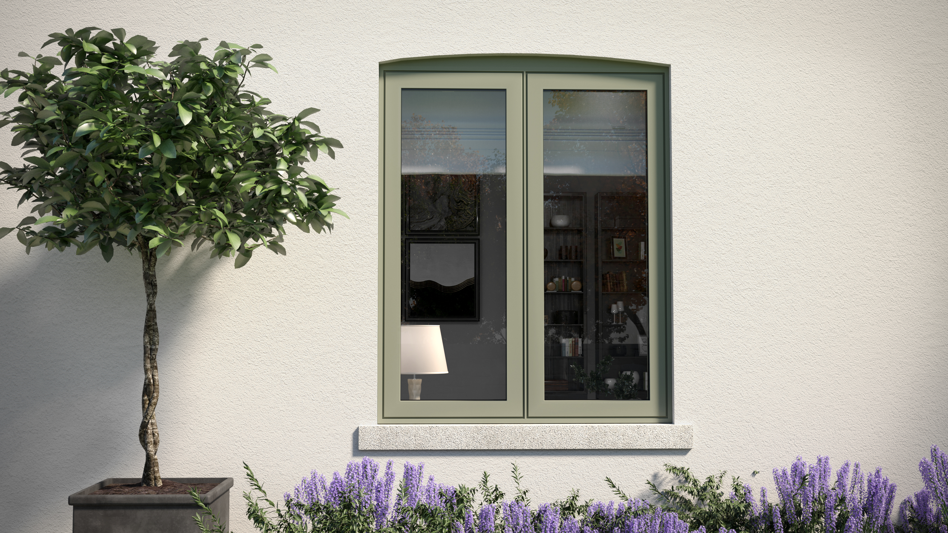 earthy tones window frames colour